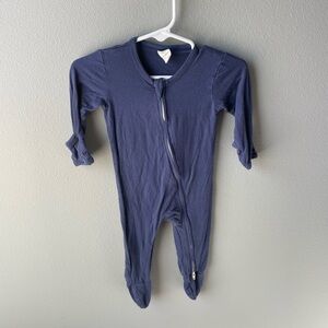 Larkspur Blue Kids One Piece Bamboo Footie Pajamas